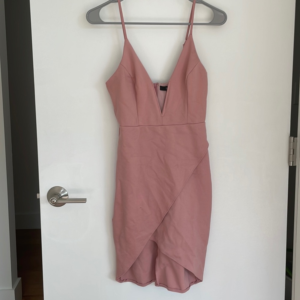 Lulus Women’s XS Deep V High Low Dress